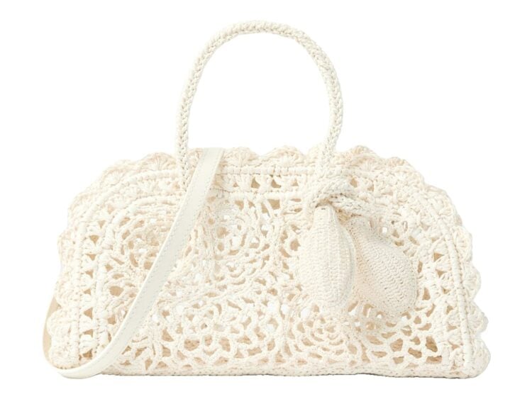 Jacquemus Le Petit Turismo Crochet White