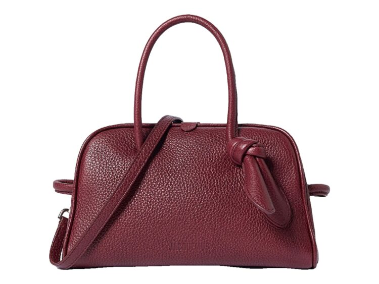 Jacquemus Le Petit Turismo Grained Burgundy