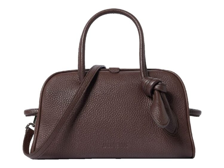 Jacquemus Le Petit Turismo Grained Dark Brown