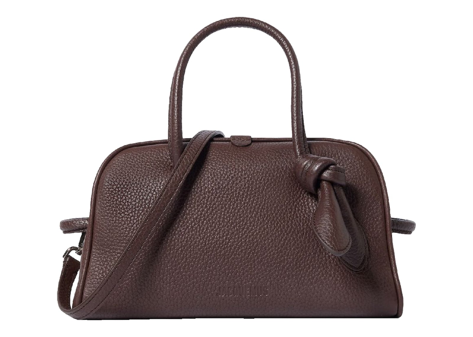 Jacquemus Le Petit Turismo Grained Dark Brown