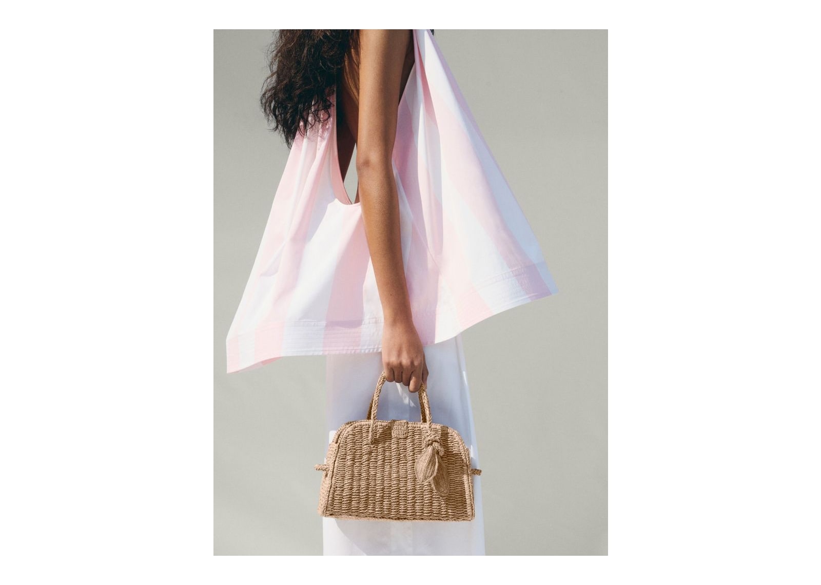 Jacquemus Le Petit Turismo Raphia Beige - görsel 2