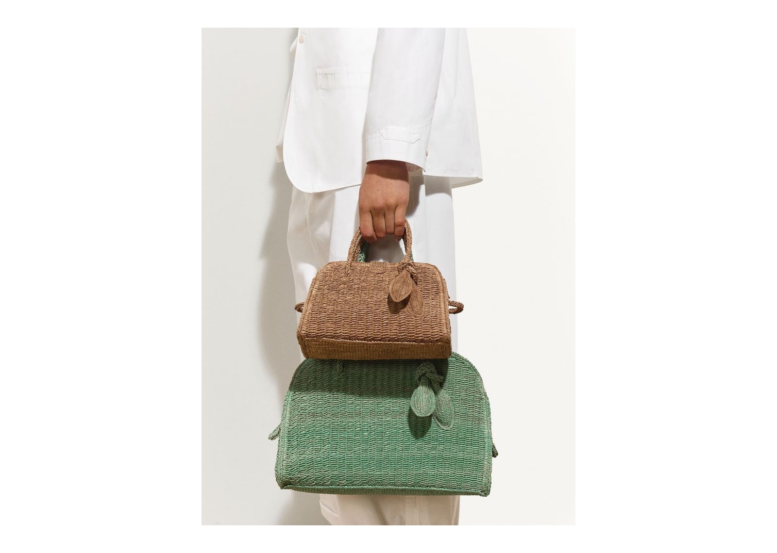 Jacquemus Le Petit Turismo Raphia Beige - görsel 3