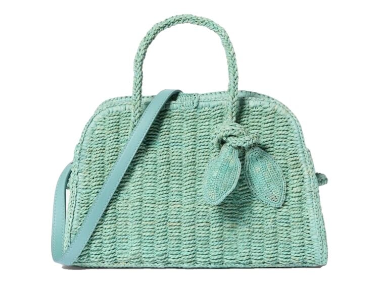 Jacquemus Le Petit Turismo Raphia Turquoise