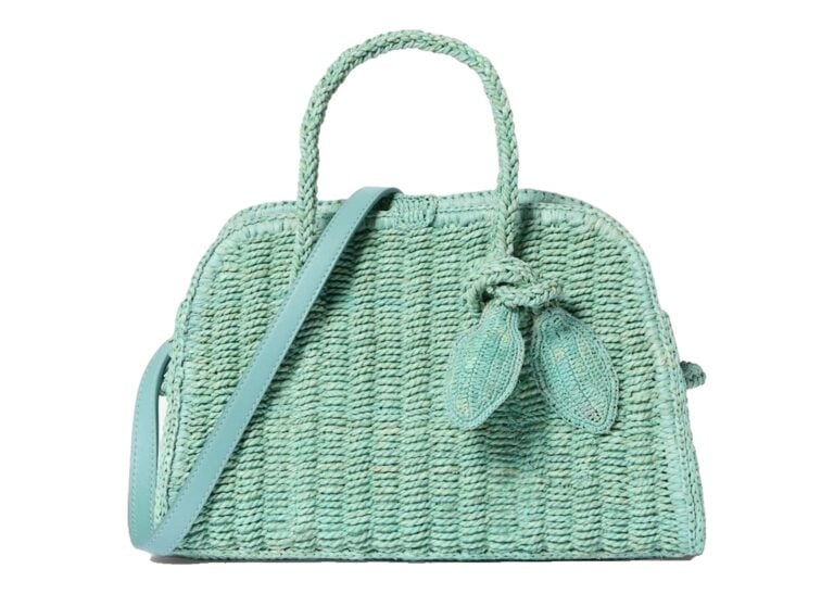 Jacquemus Le Petit Turismo Raphia Turquoise