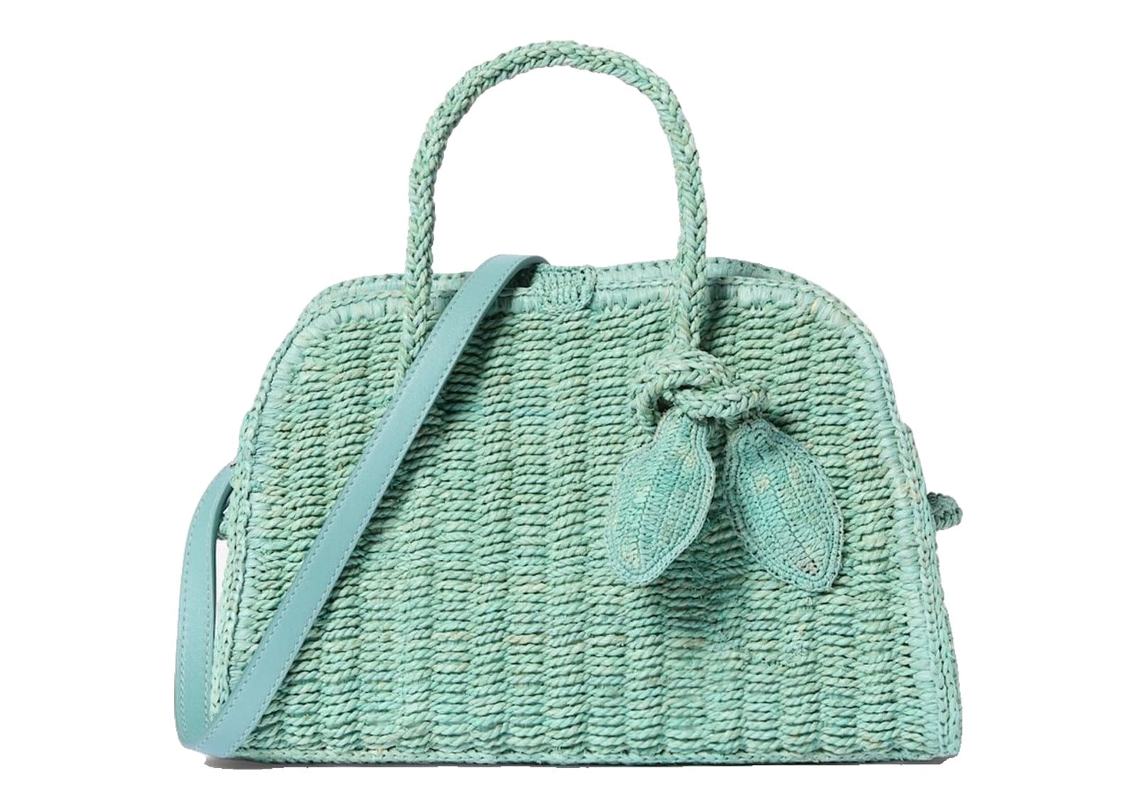 Jacquemus Le Petit Turismo Raphia Turquoise
