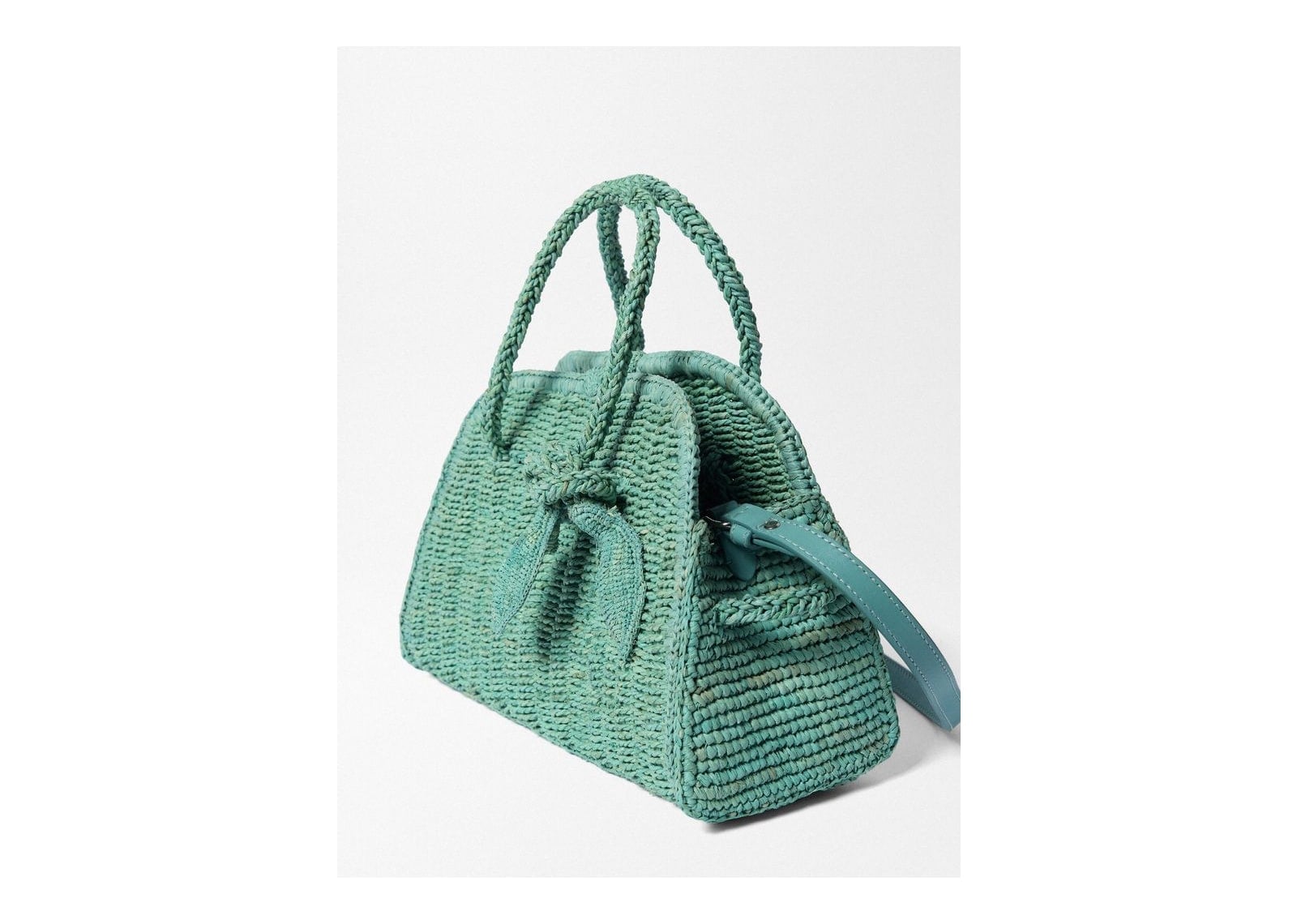 Jacquemus Le Petit Turismo Raphia Turquoise - görsel 4