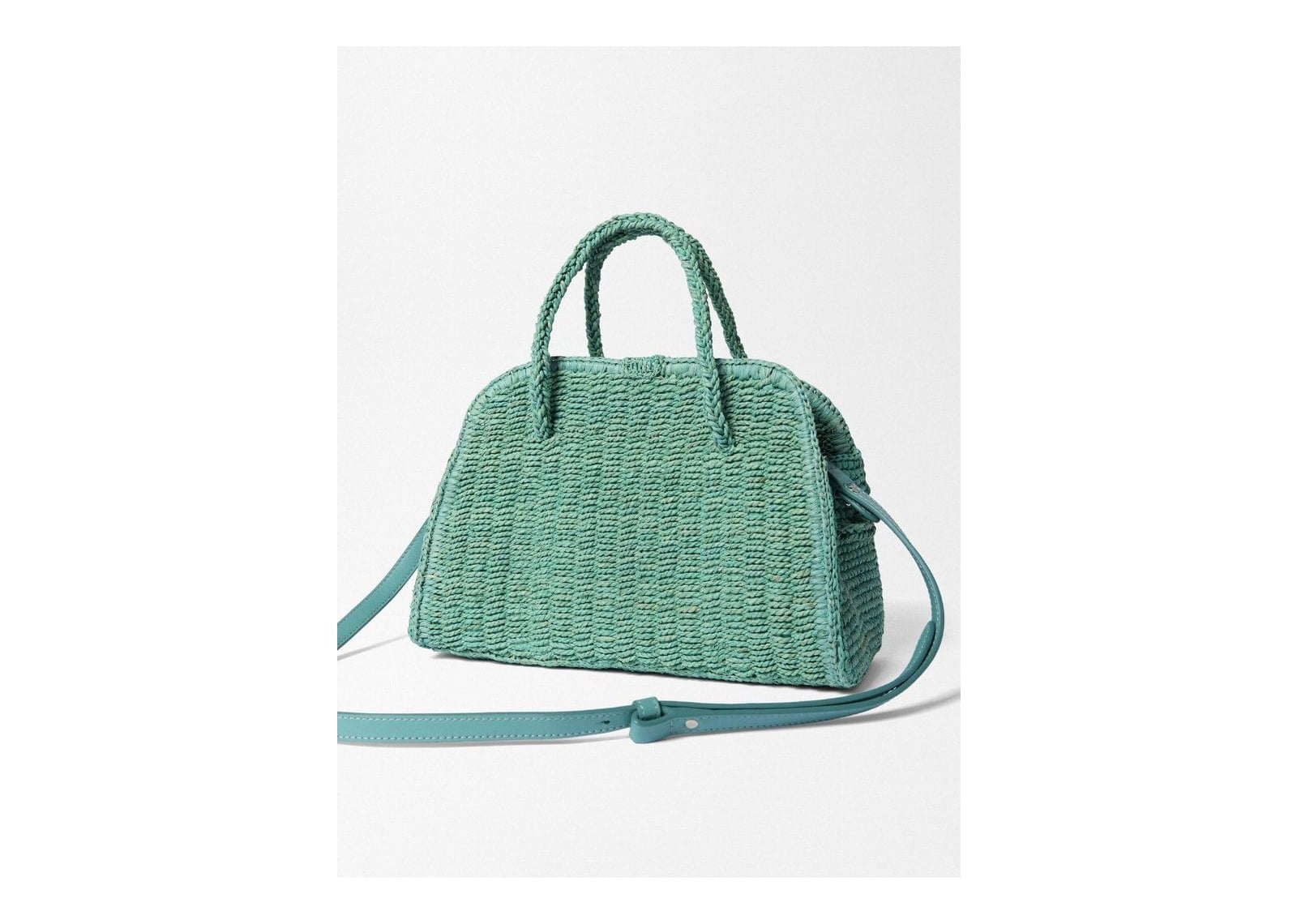 Jacquemus Le Petit Turismo Raphia Turquoise - görsel 5