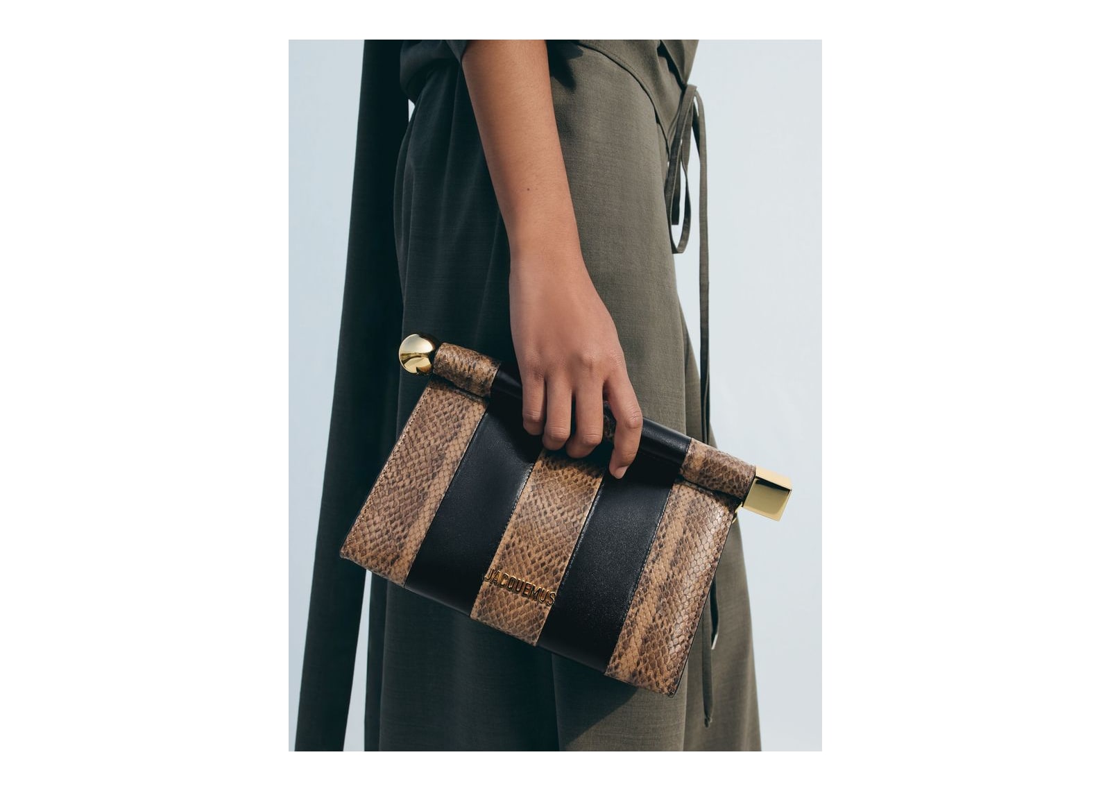 Jacquemus Le Sac Rond Carré Black/Beige - görsel 2