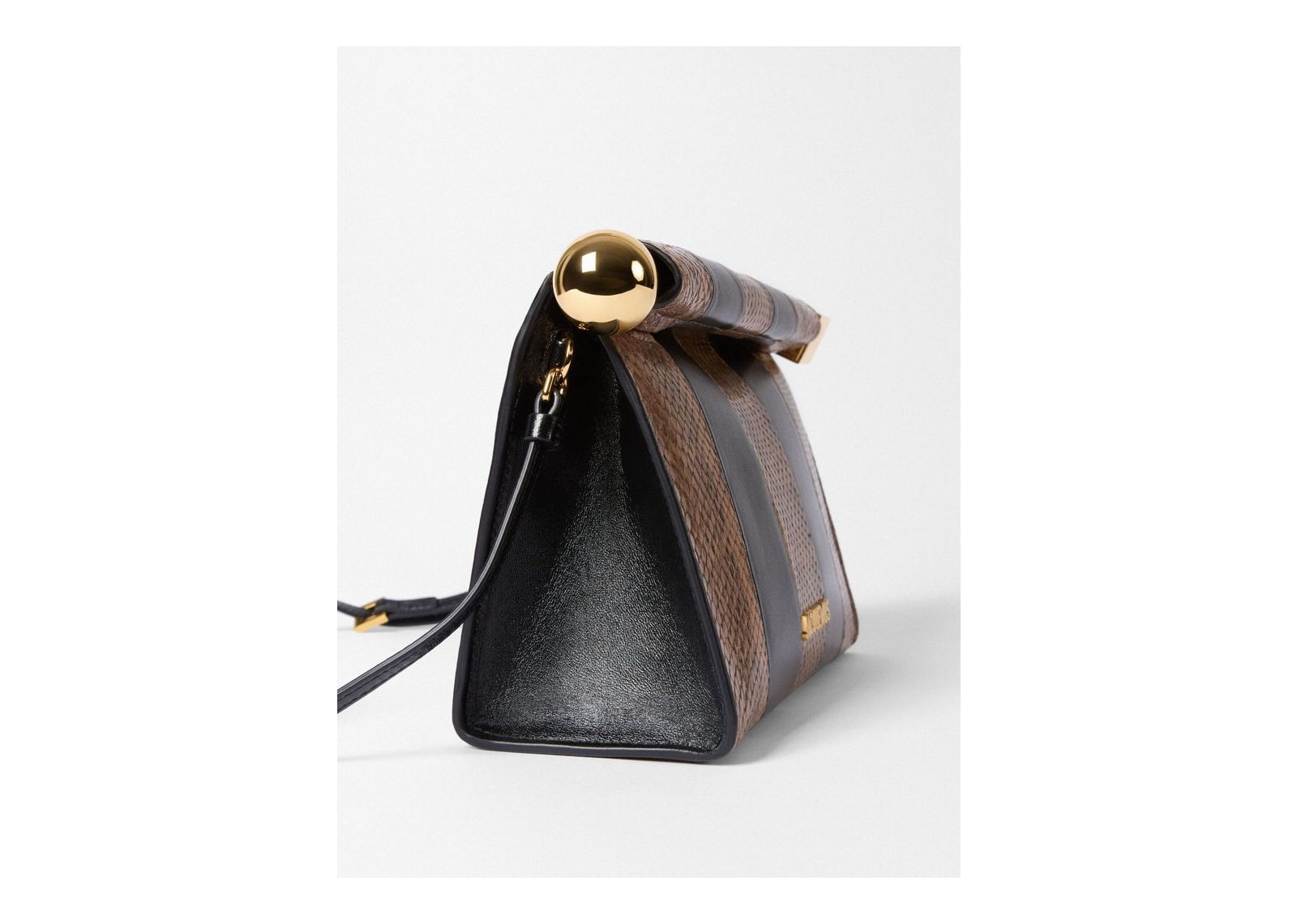 Jacquemus Le Sac Rond Carré Black/Beige - görsel 3