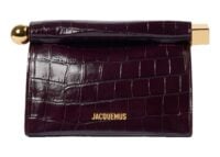 Jacquemus Le Sac Rond Carré Dark Burgundy