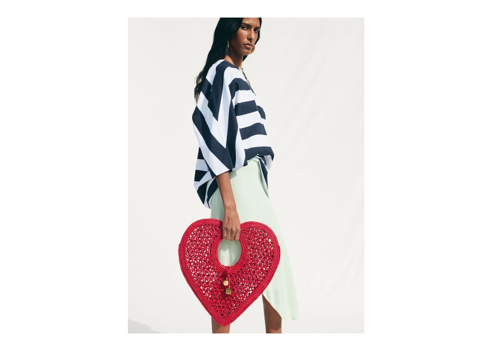 Jacquemus Le Spiaggia Coeur Red/Gold - görsel 2