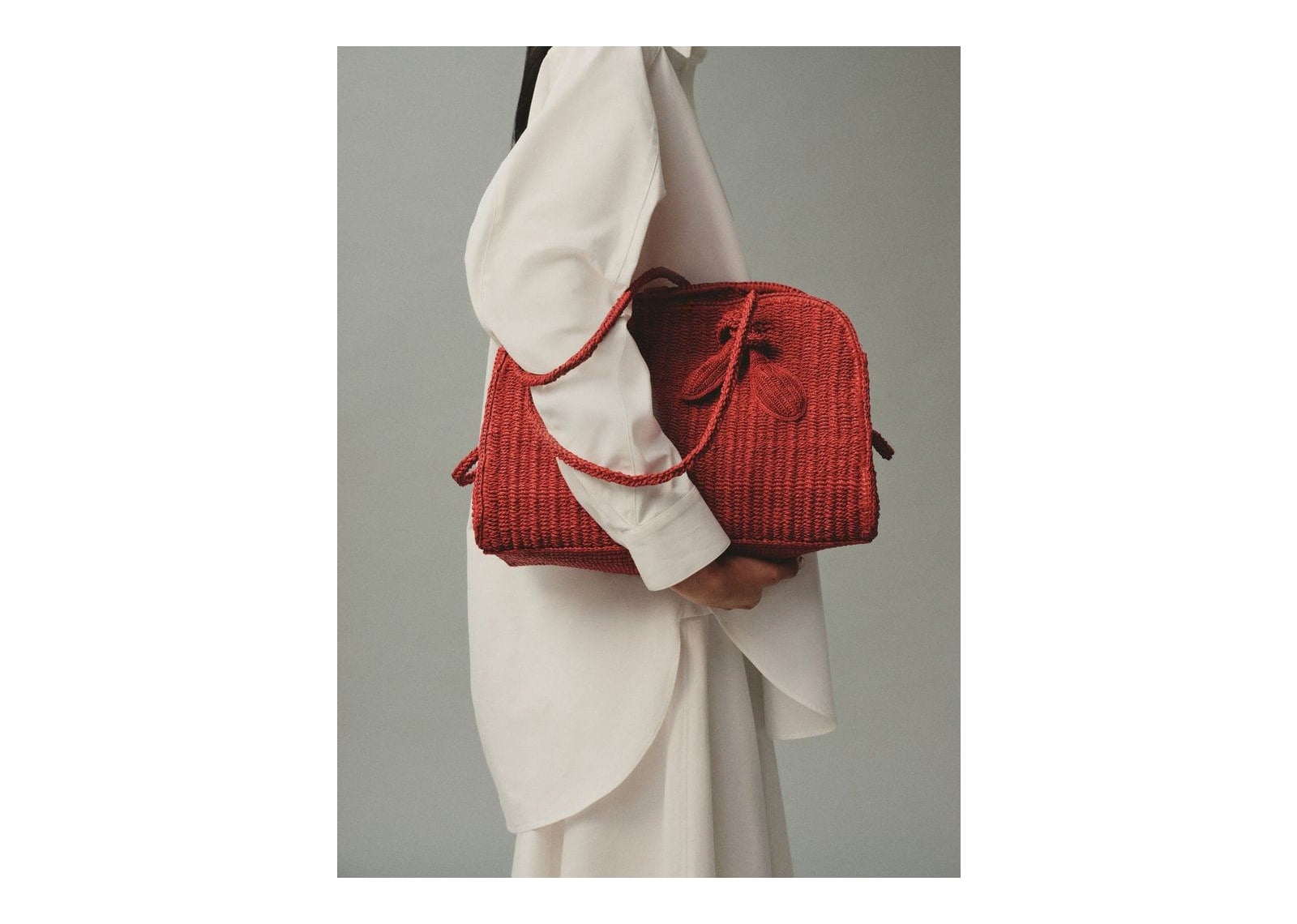 Jacquemus Le Turismo Raphia Red - görsel 2