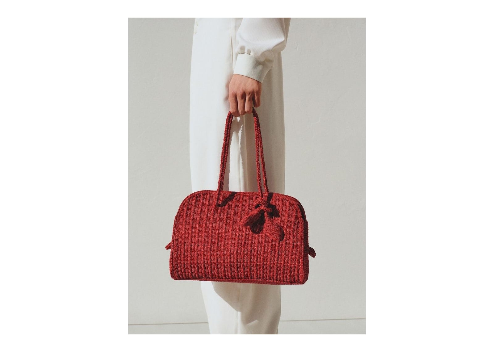 Jacquemus Le Turismo Raphia Red - görsel 3
