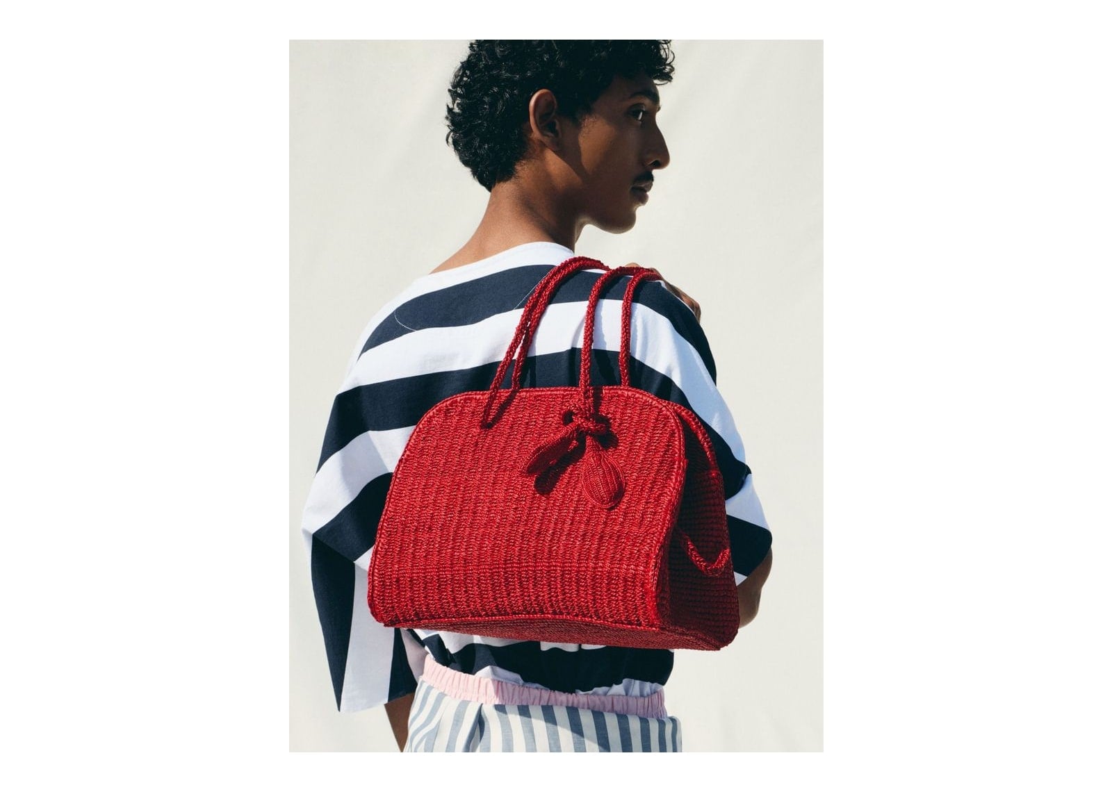 Jacquemus Le Turismo Raphia Red - görsel 4