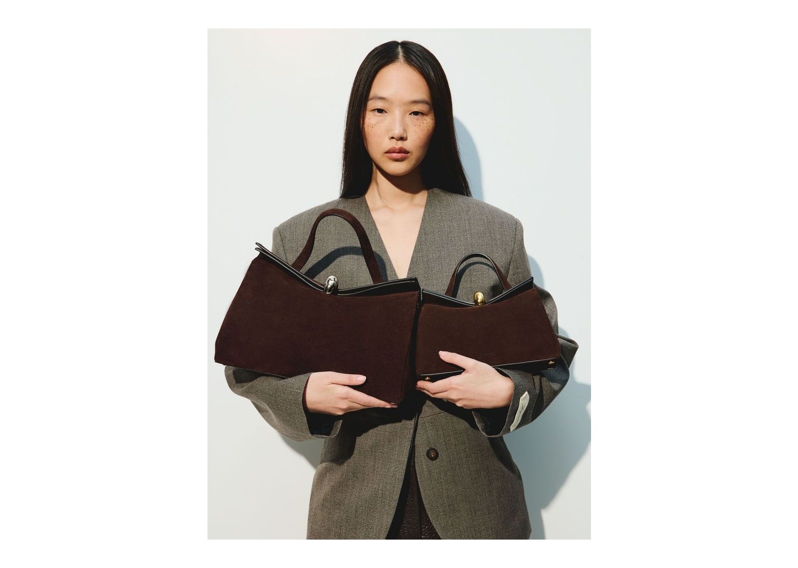 Jacquemus Le Valérie Medium Brown/Silver - görsel 2