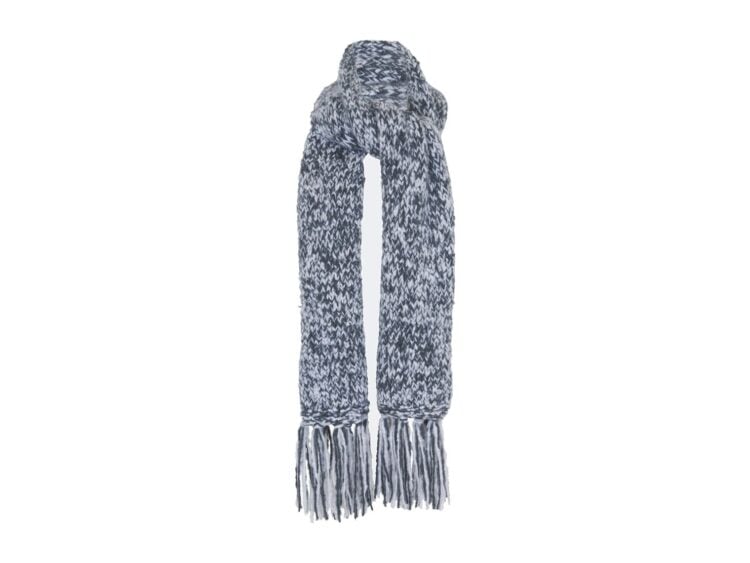 Kujten Hand Knit Scarf Heather Gray