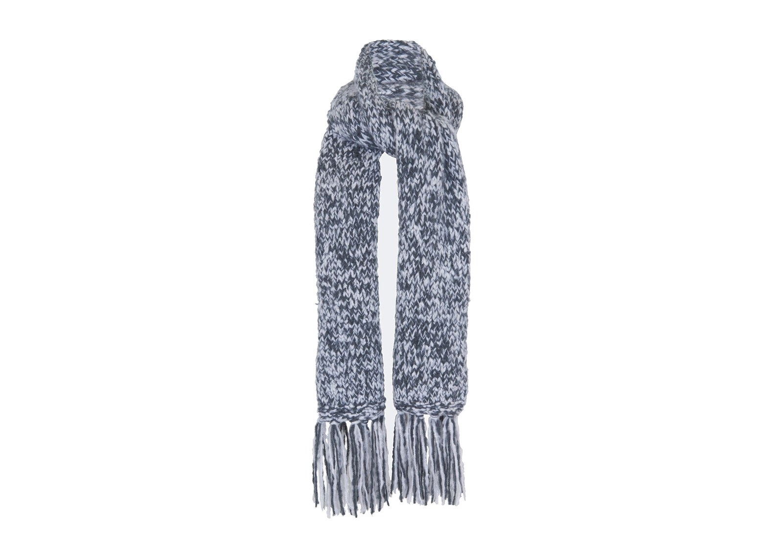 Kujten Hand Knit Scarf Heather Gray
