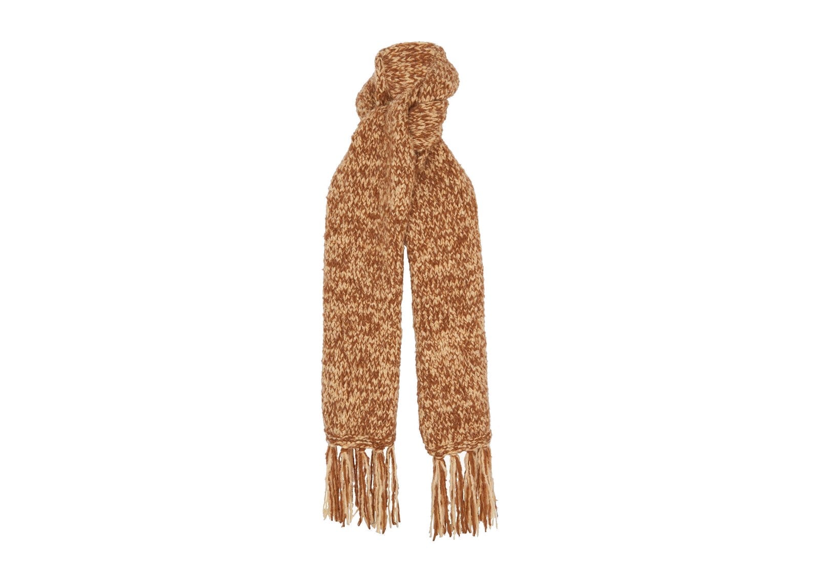 Kujten Hand Knit Scarf Heathered Hazelnut