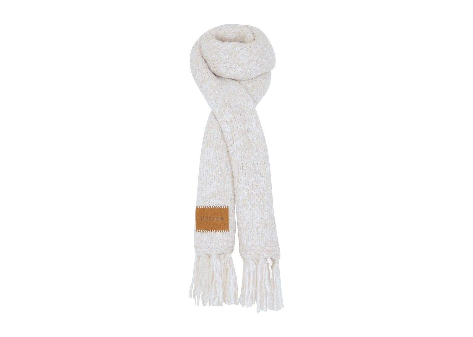 Kujten Hand Knit Scarf Marl Organic