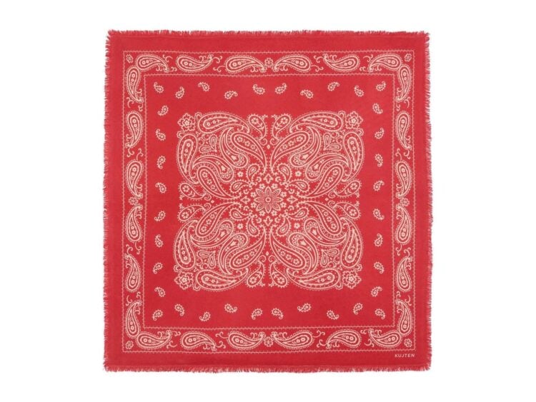 Kujten Large Coral Red Aron Bandana
