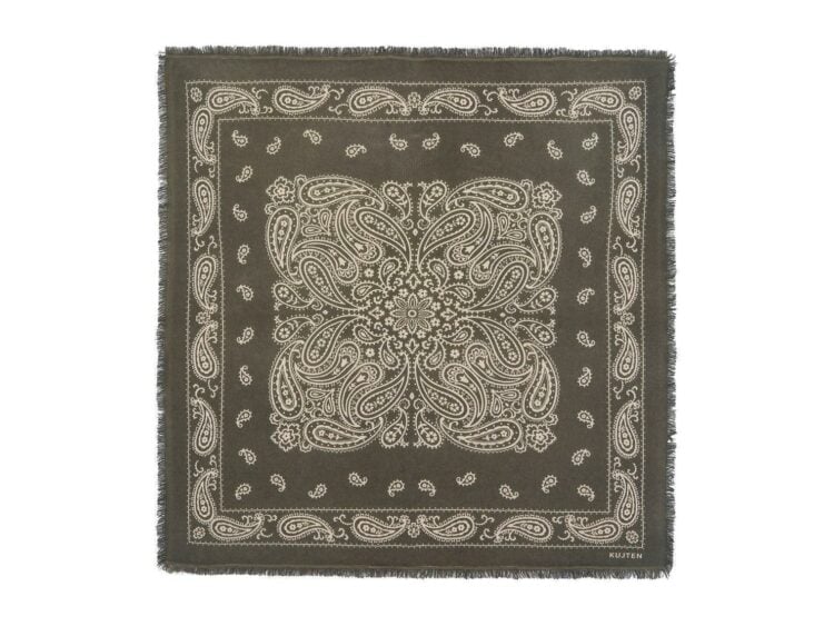 Kujten Large Dark Khaki Aron Bandana