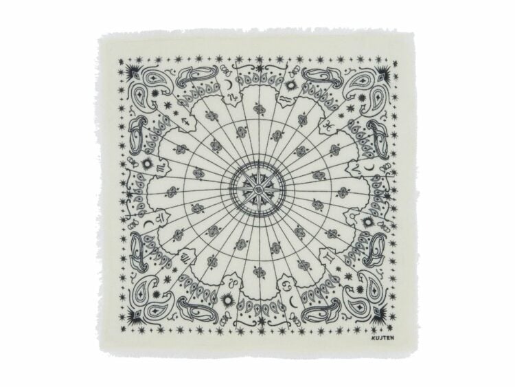 Kujten Small Bandana Hachi Astro White