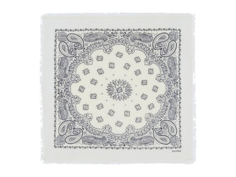 Kujten Small Bandana Hachi Bico Gray White