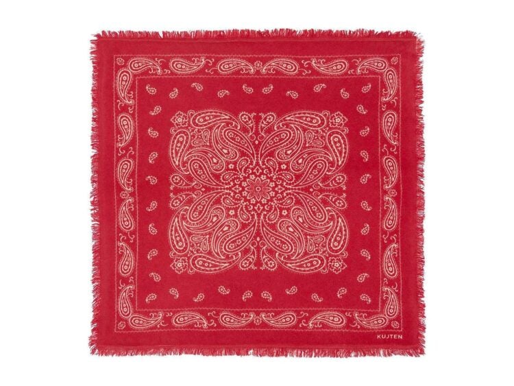 Kujten Small Coral Red Elvis Bandana