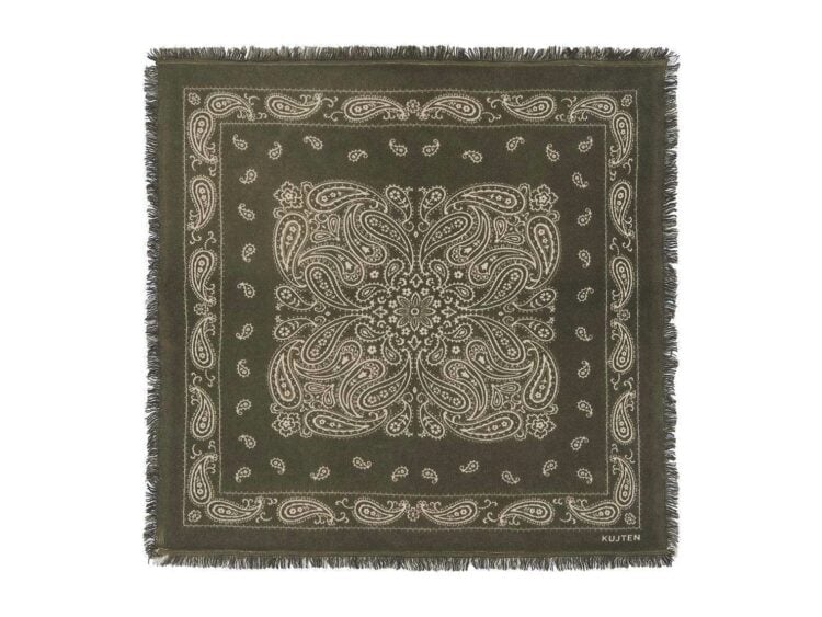 Kujten Small Dark Khaki Elvis Bandana