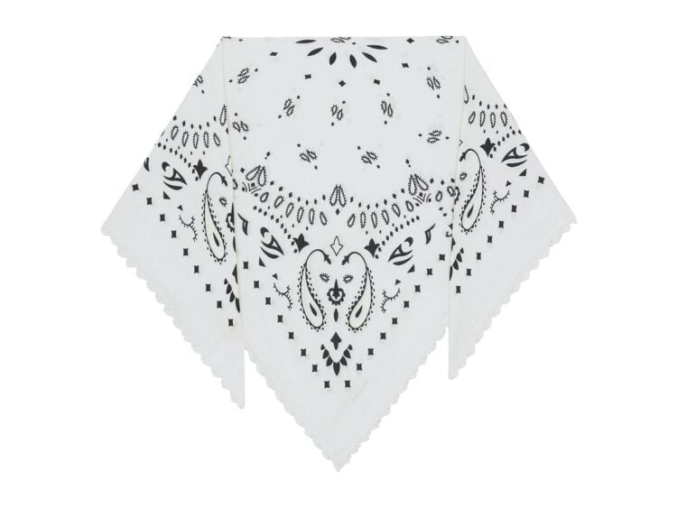 Kujten Square Scarf Tifa Pearl White