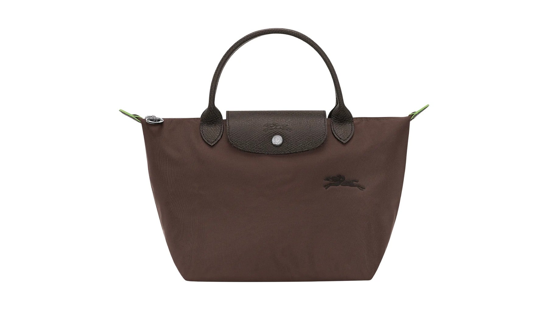 Longchamp Le Pliage Green Small Handbag Mocha