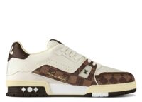 Louis Vuitton LV Trainer White Moka Brown