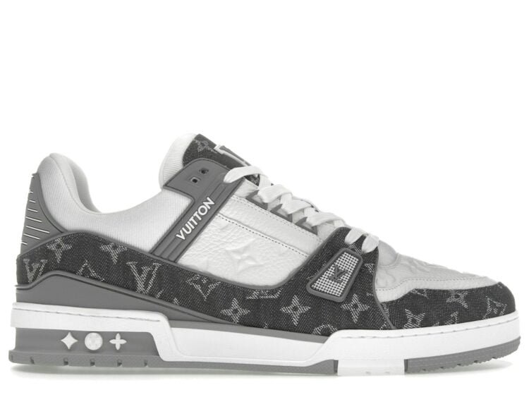 Louis Vuitton Trainer Monogram Denim Grey White