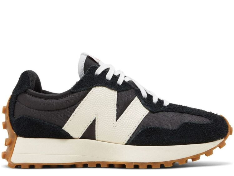 New Balance 327 Black White Gum (W)