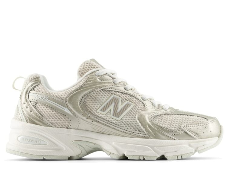New Balance 530 Gold Metalic Linen
