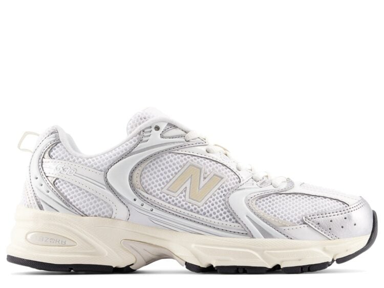New Balance 530 Silver Metallic Linen