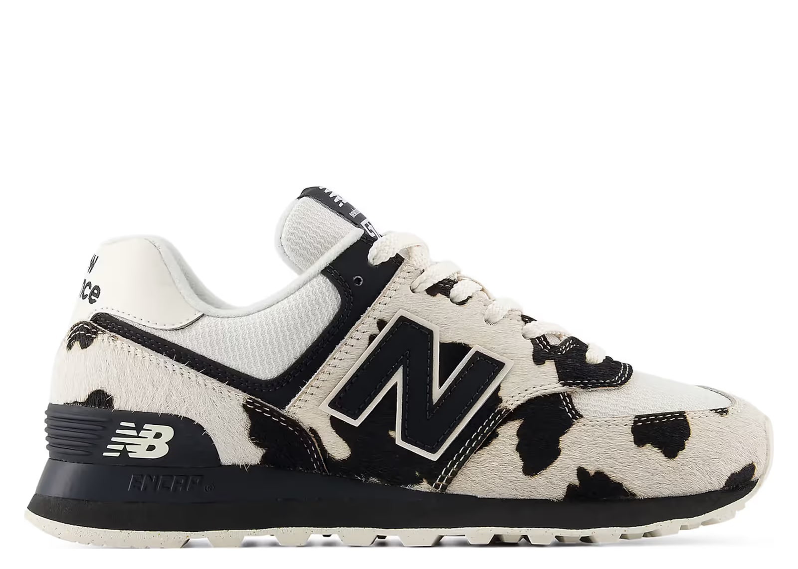 New Balance 574 Cow Print Black Linen (W)