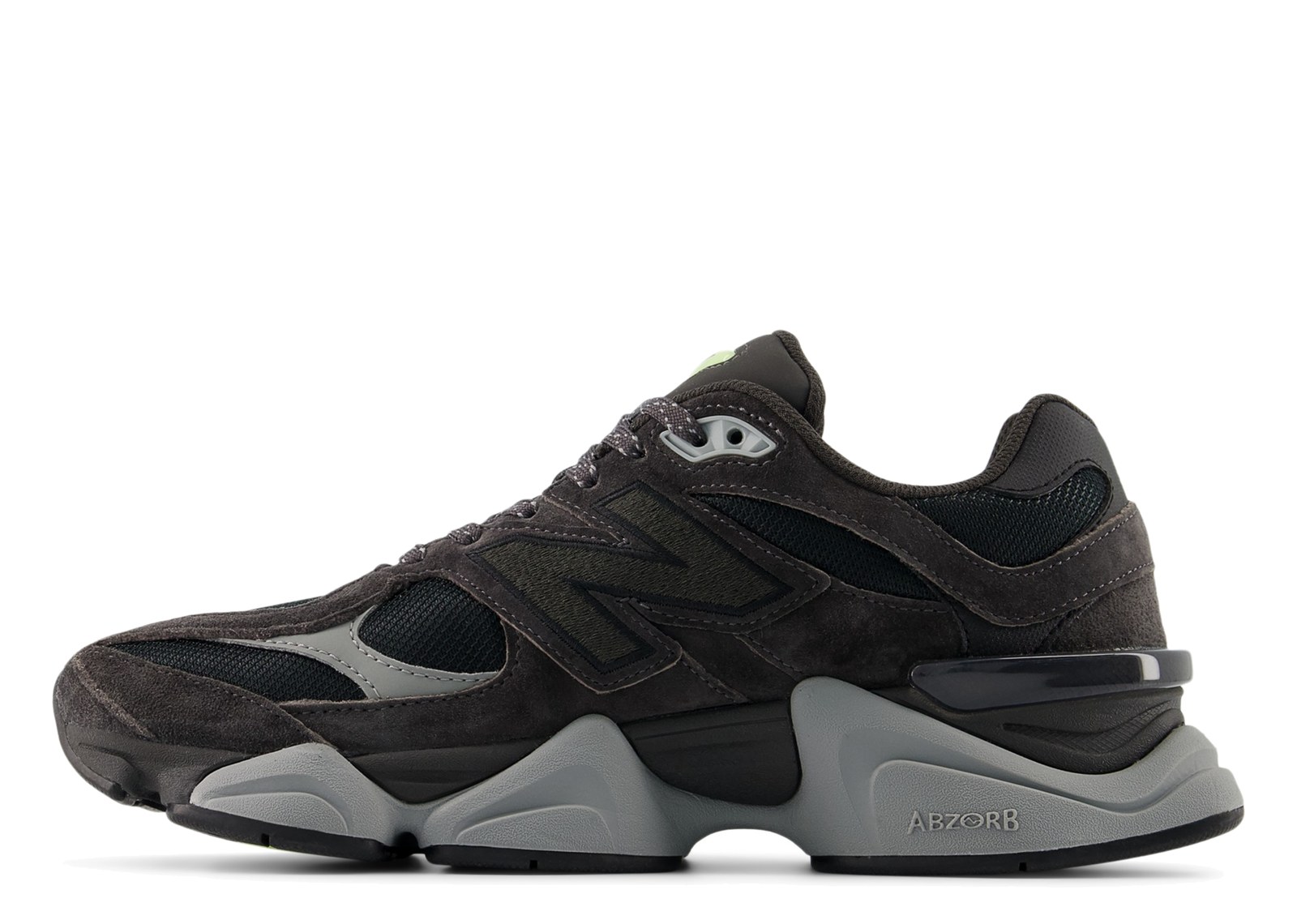 New Balance 9060 Black Cement Dry Lime - görsel 2