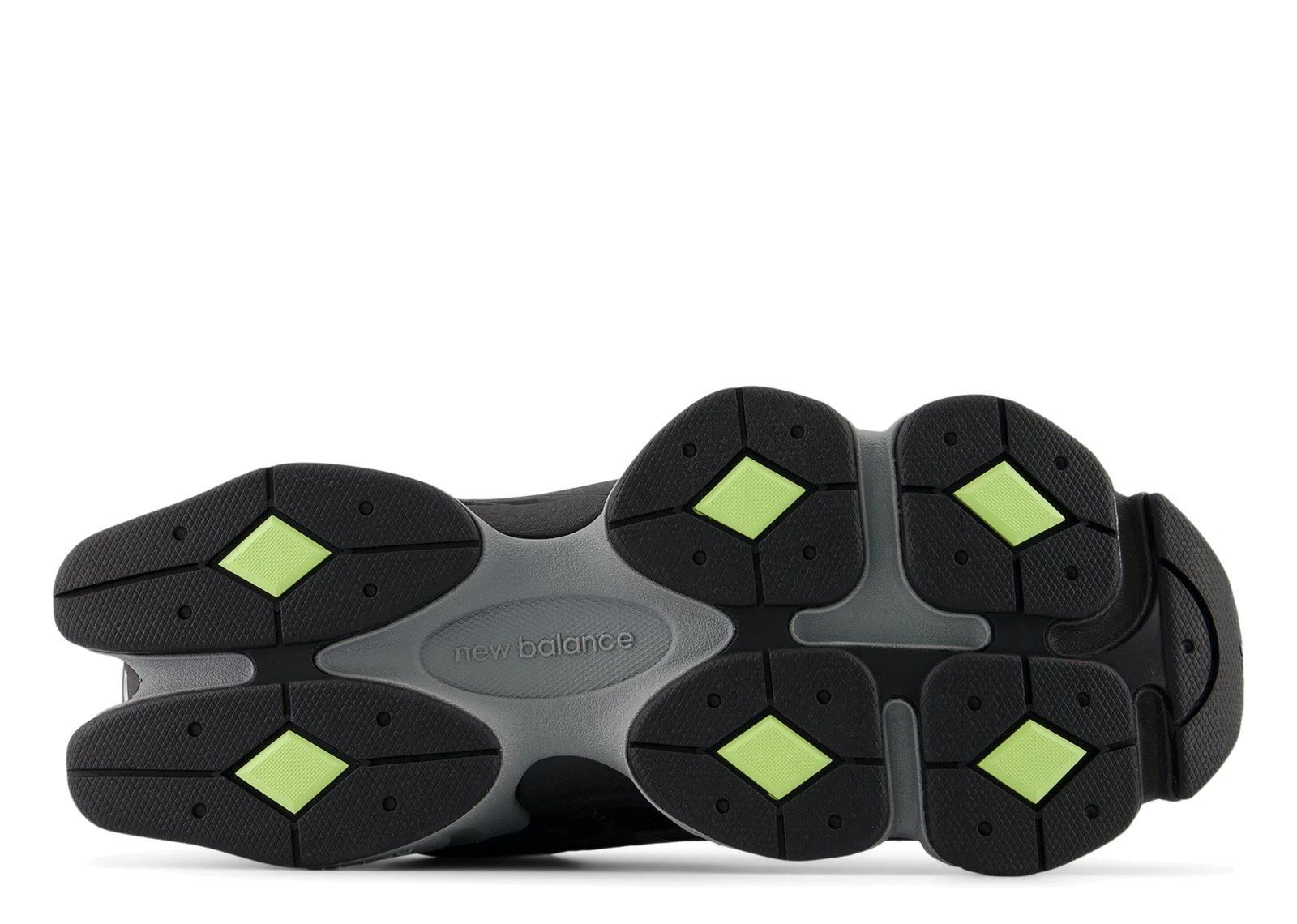 New Balance 9060 Black Cement Dry Lime - görsel 4