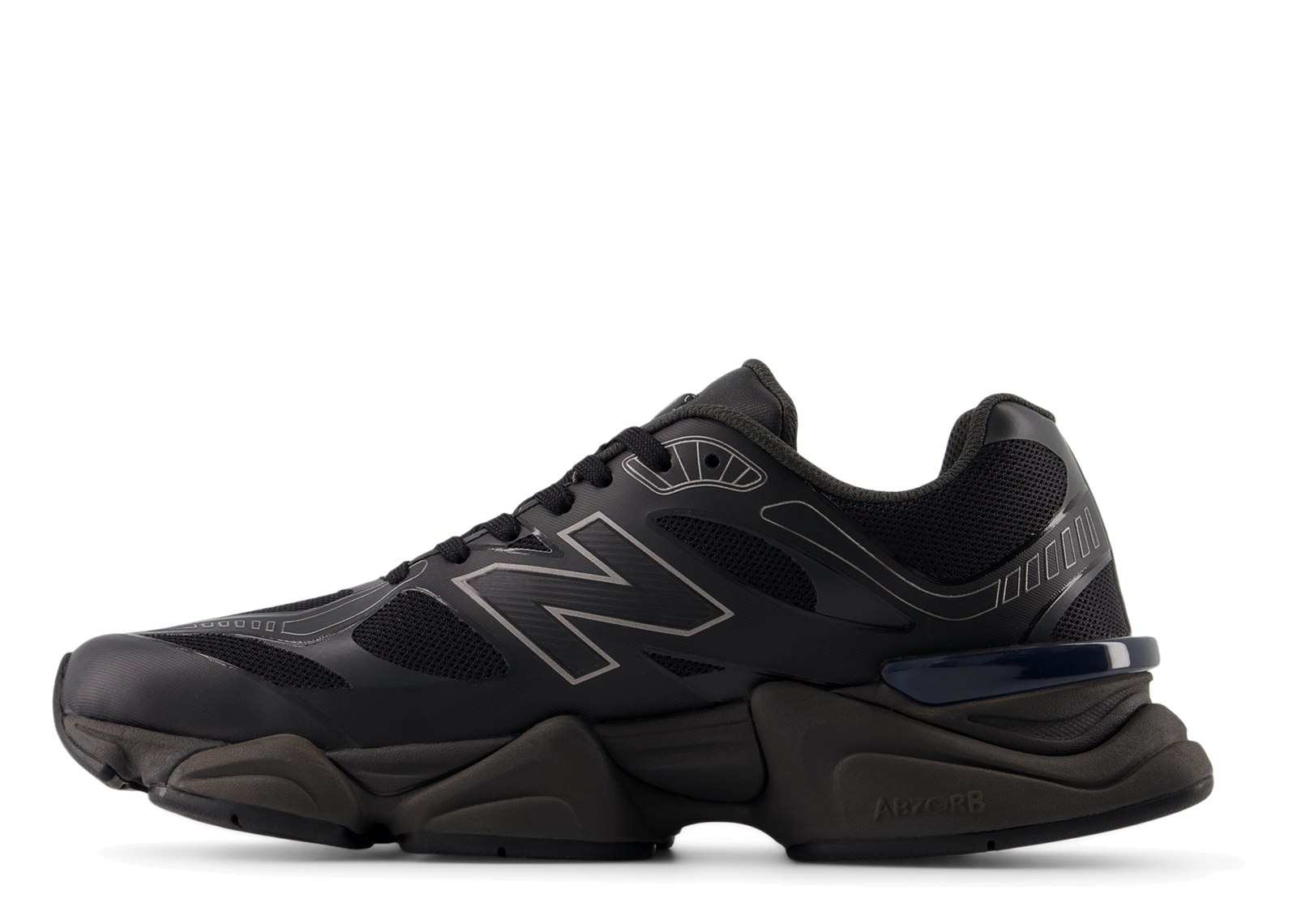 New Balance 9060 Black Grey Black - görsel 2
