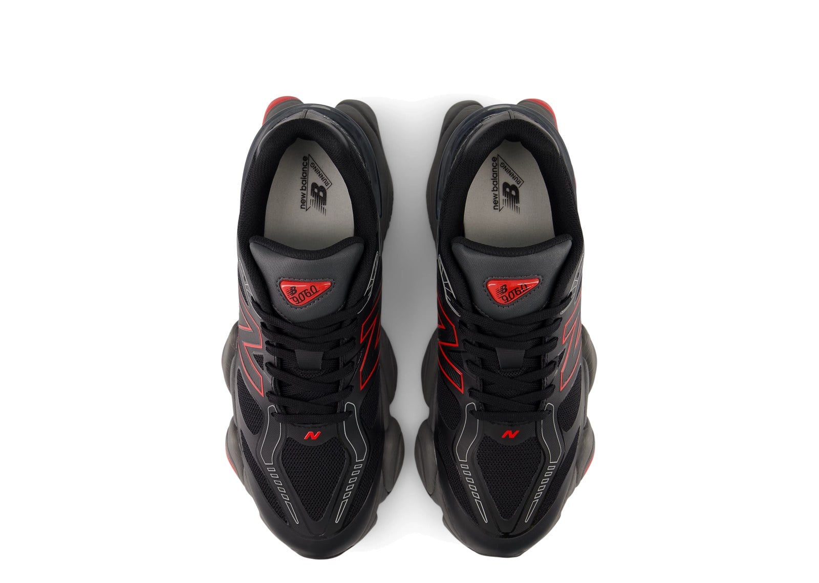 New Balance 9060 Black Red - görsel 4