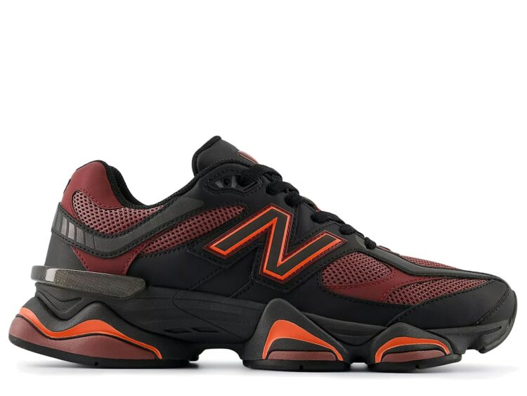New Balance 9060 Black Washed Burgundy