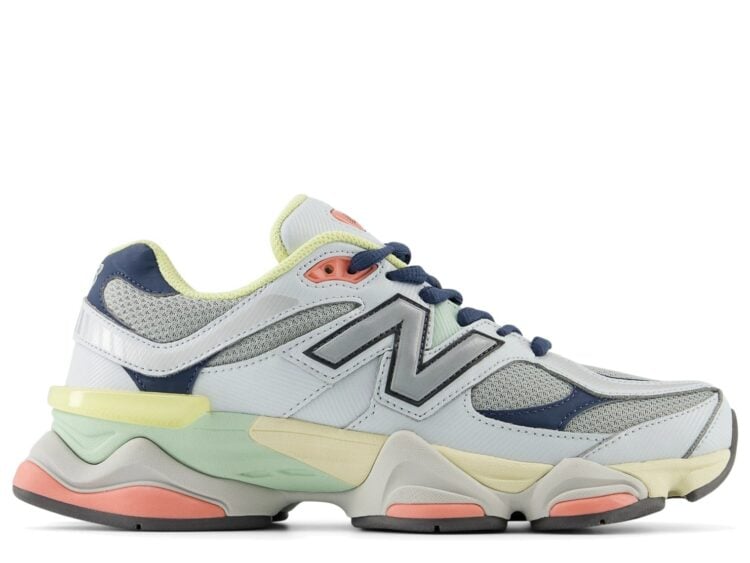 New Balance 9060 Grey Yellow Navy