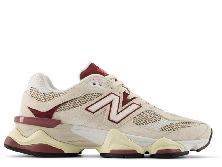 New Balance 9060 Linen Burgundy