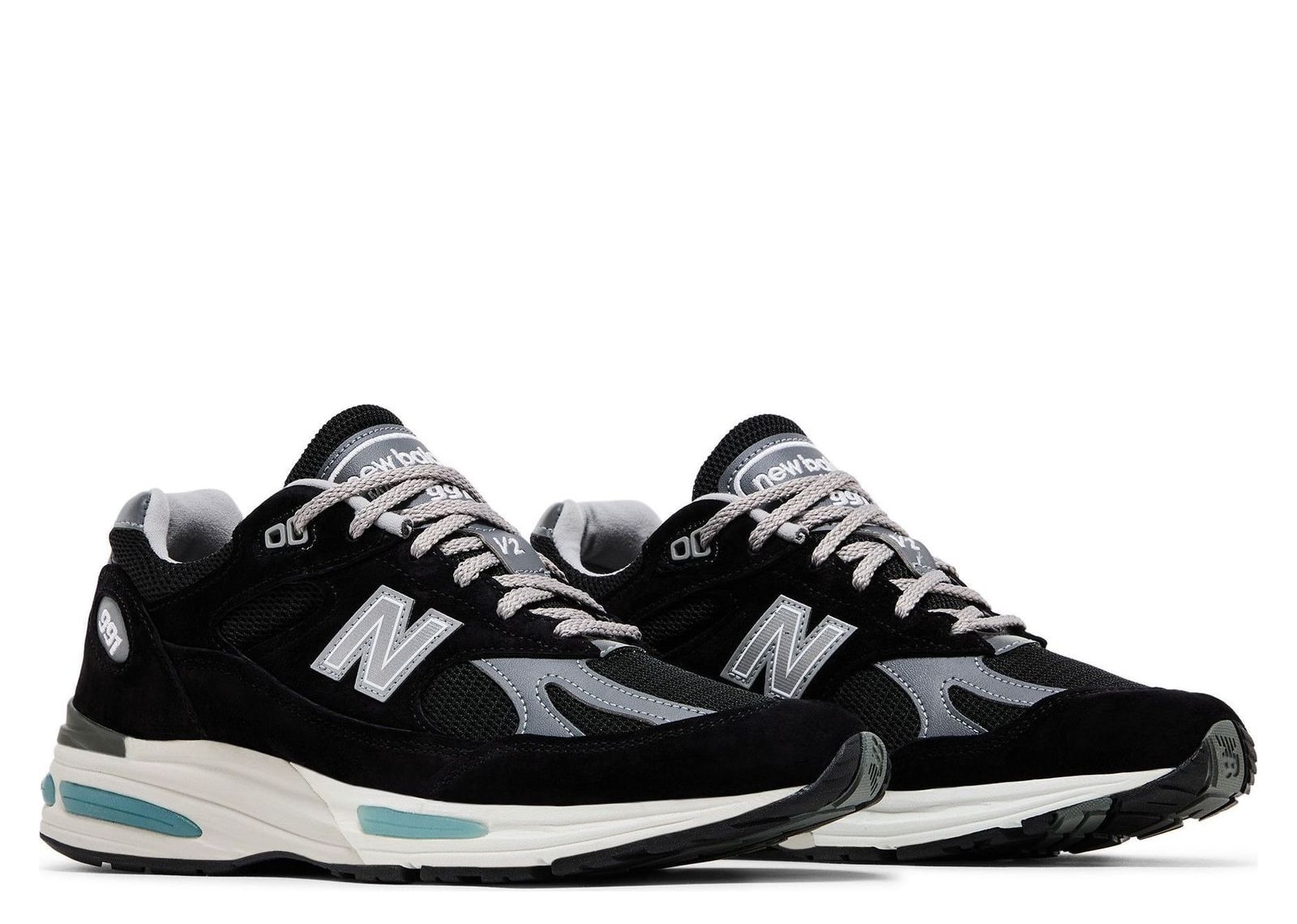 New Balance 991v2 MiUK Black Grey - görsel 5