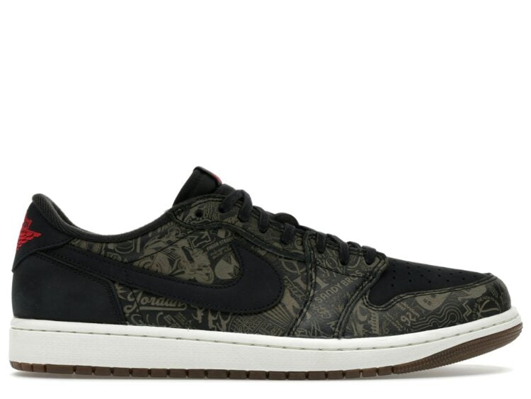 Nike Air Jordan 1 Retro Low OG Laser Black University Red