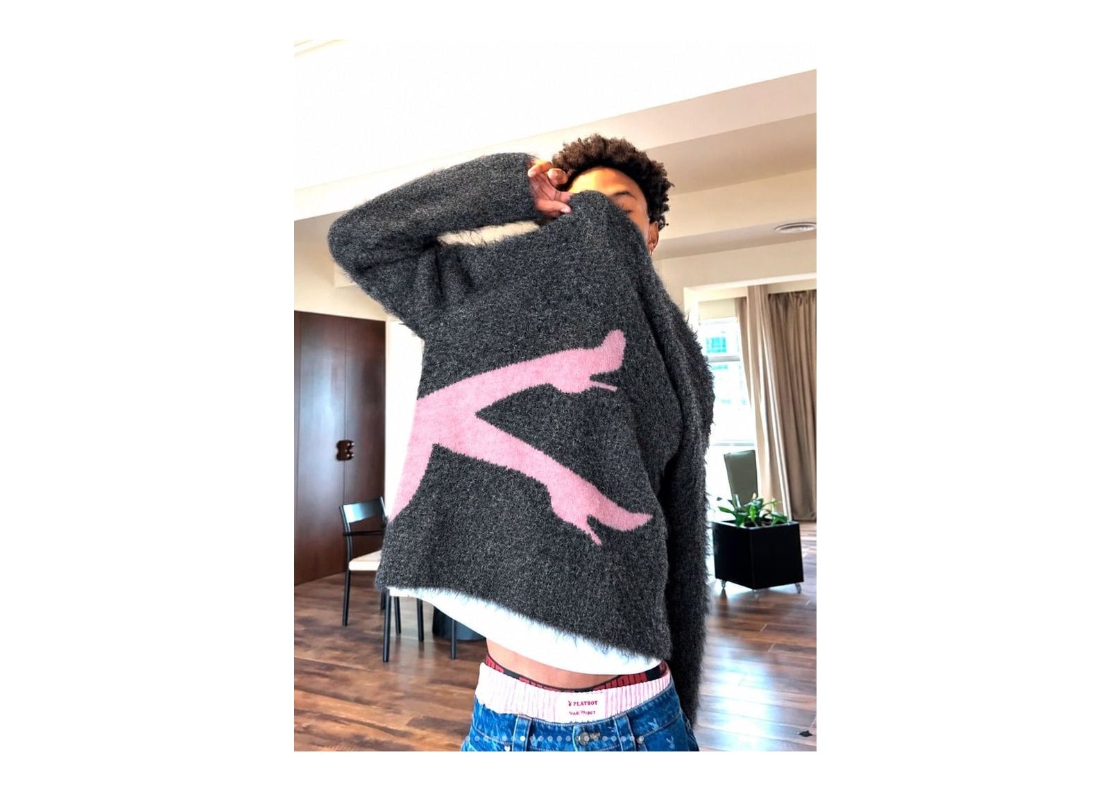 Nude Project Abbey Knit Sweater Ash - görsel 12