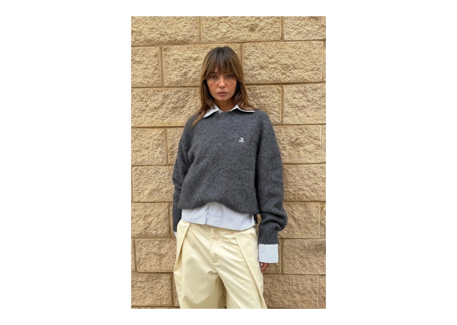 Nude Project Alpaca Knit Sweater Grey - görsel 10