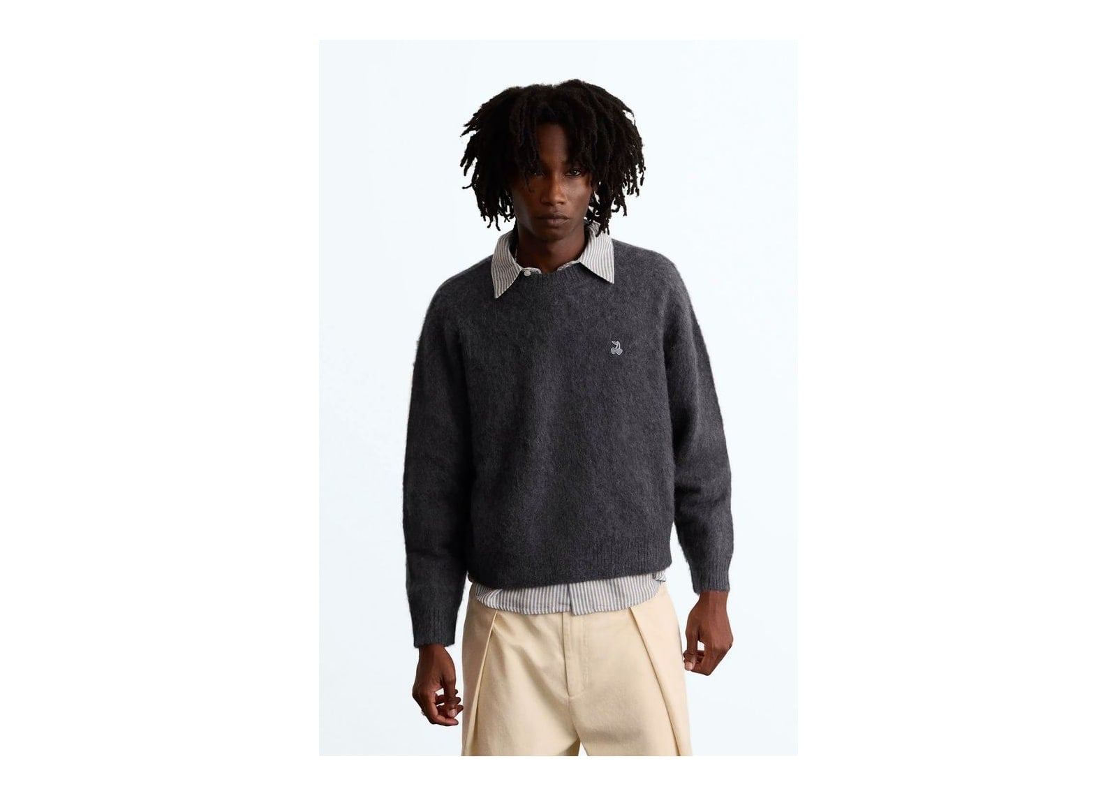 Nude Project Alpaca Knit Sweater Grey - görsel 3
