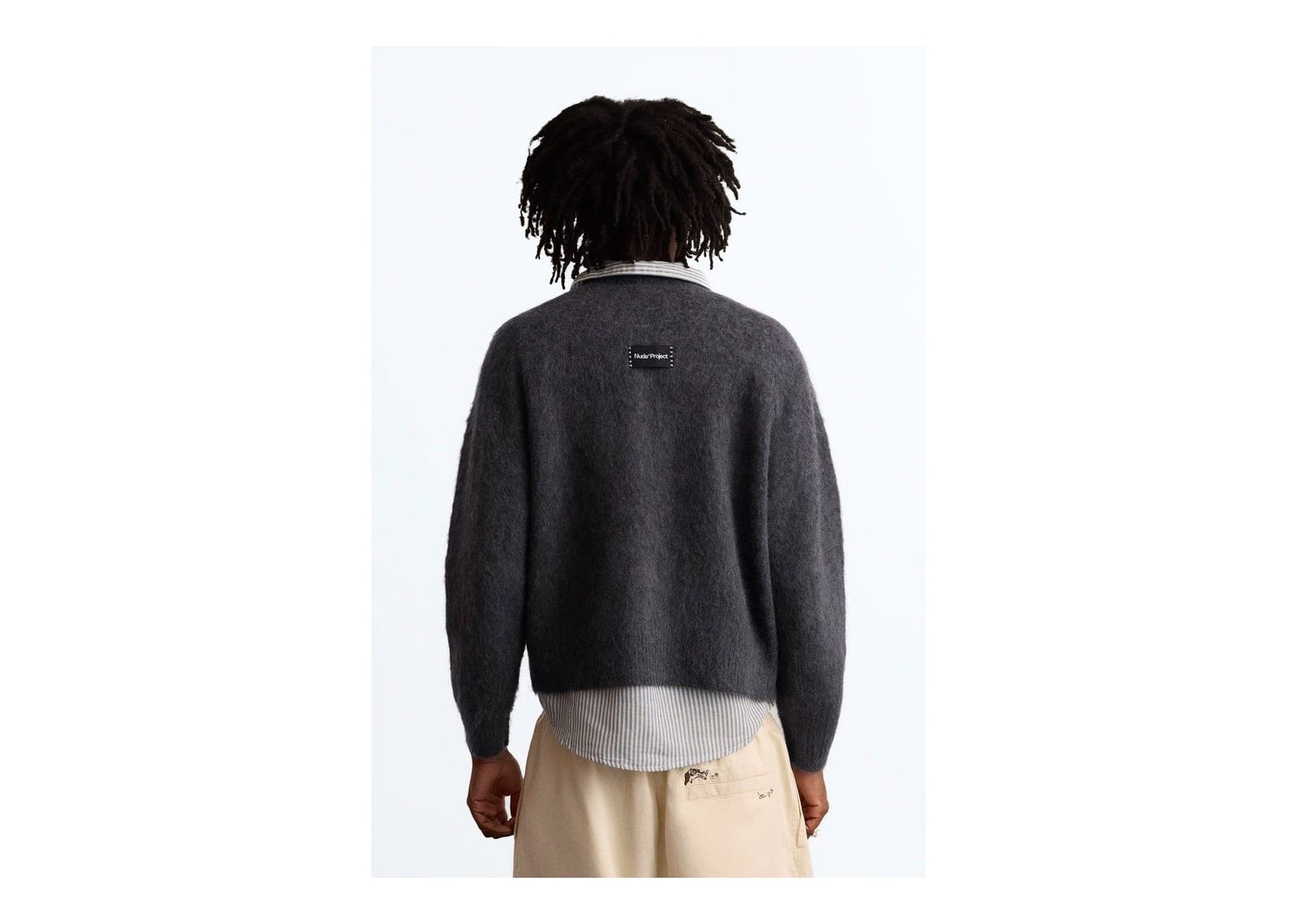 Nude Project Alpaca Knit Sweater Grey - görsel 6
